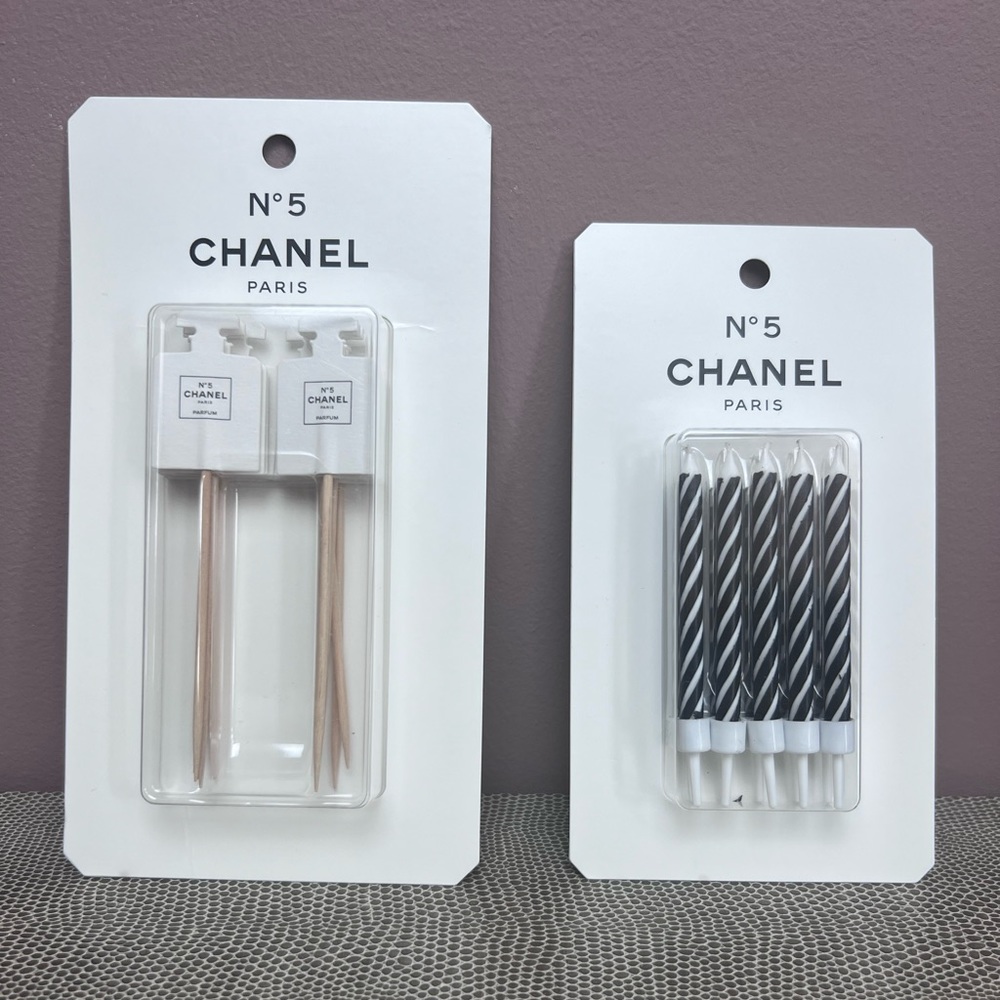 Chanel 100th Anniversary Candle and Cake Toppers